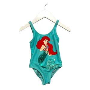 Zara Kids Swimwear - Turquoise with Mermaid Design